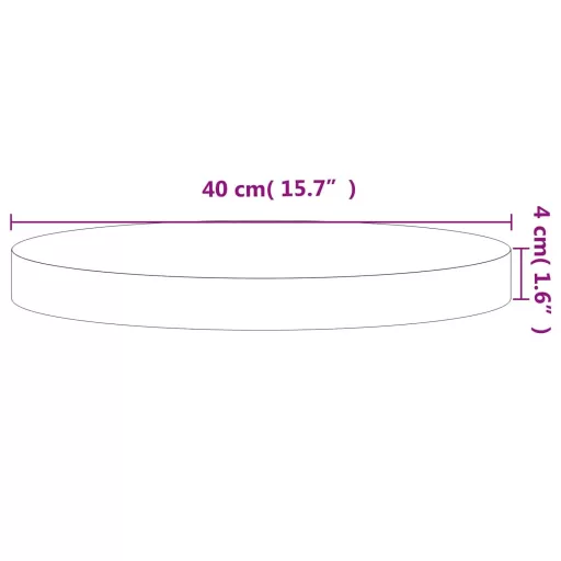 Tömör bükkfa kerek asztallap Ø40 x 4 cm