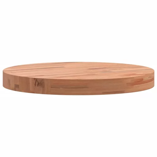 Tömör bükkfa kerek asztallap Ø40 x 4 cm