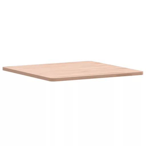 Tömör bükkfa négyzet alakú asztallap 50 x 50 x 1,5 cm