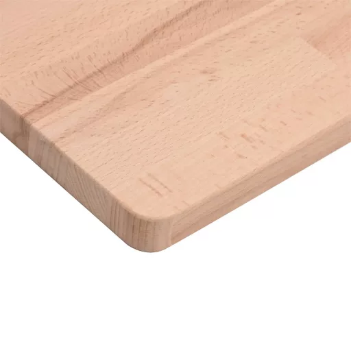 Tömör bükkfa négyzet alakú asztallap 50 x 50 x 1,5 cm