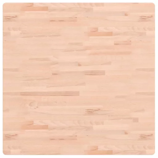 Tömör bükkfa négyzet alakú asztallap 90 x 90 x 1,5 cm