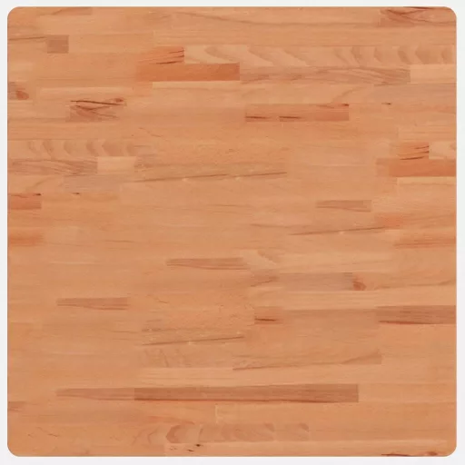 Tömör bükkfa négyzet alakú asztallap 70 x 70 x 2,5 cm