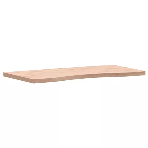 Tömör bükkfa íróasztallap 80 x (36-40) x 2,5 cm