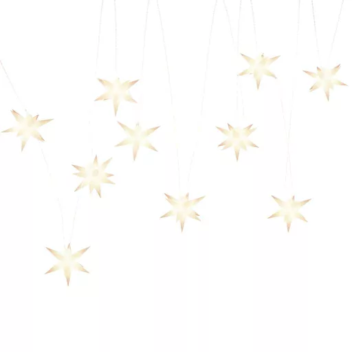 10 db fehér karácsonyi lámpa LED-del 10 cm