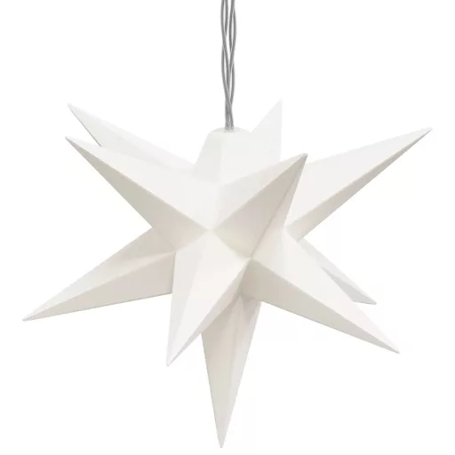 10 db fehér karácsonyi lámpa LED-del 10 cm