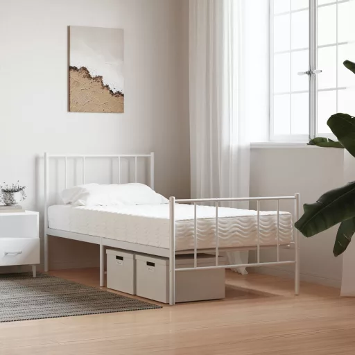 Fehér H2/H3 keménységű habmatrac 90 x 190 cm
