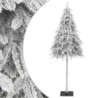 Műkarácsonyfa hóval 210 cm