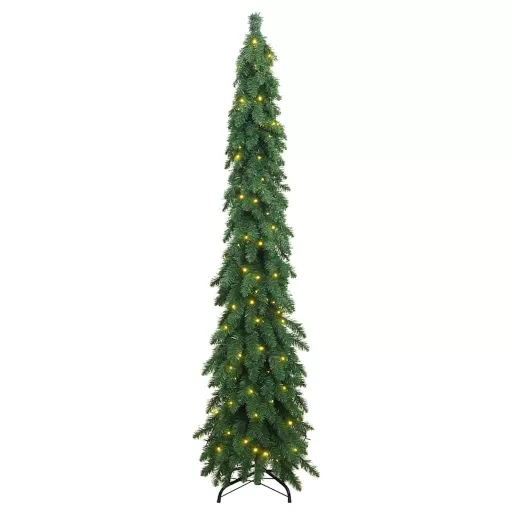 Megvilágított műkarácsonyfa 130 LED-del 210 cm