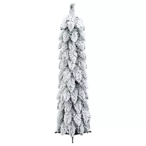 Megvilágított műkarácsonyfa 45 LED-del és hóval 90 cm