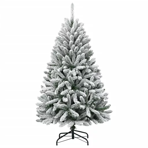Csuklópántos műkarácsonyfa hóval 120 cm