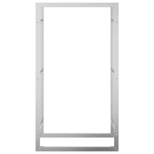 Rozsdamentes acél tűzifatároló 50x28x94 cm