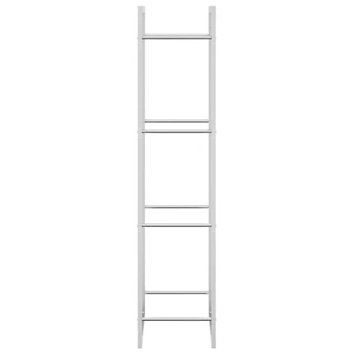 Rozsdamentes acél tűzifatároló 50x28x132 cm