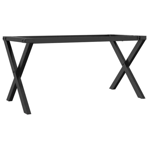 Acél dohányzóasztallábak X-alakú vázzal 70 x 30 x 43 cm