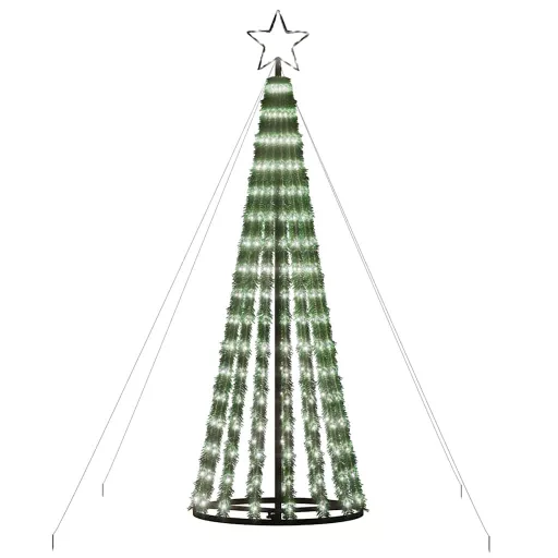 Hideg fehér LED karácsonyfa 275 LED 180 cm