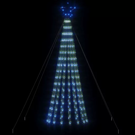 Kék LED karácsonyfa 275 LED 180 cm