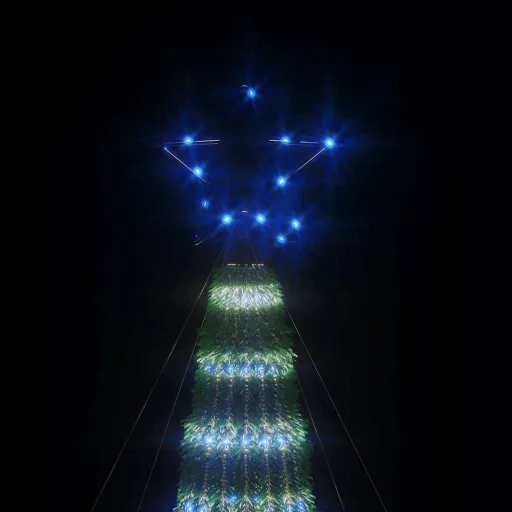 Kék LED karácsonyfa 275 LED 180 cm