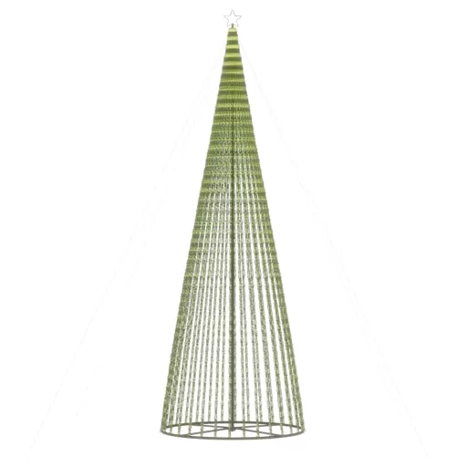 Meleg fehér LED karácsonyfa 1544 LED 500 cm