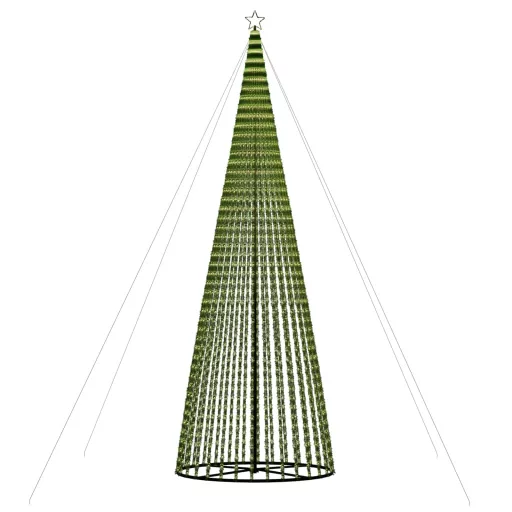 Meleg fehér LED karácsonyfa 1544 LED 500 cm