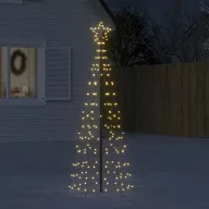 Meleg fehér LED karácsonyfa tüskékkel 220 LED 180 cm