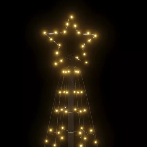 Meleg fehér LED karácsonyfa tüskékkel 220 LED 180 cm