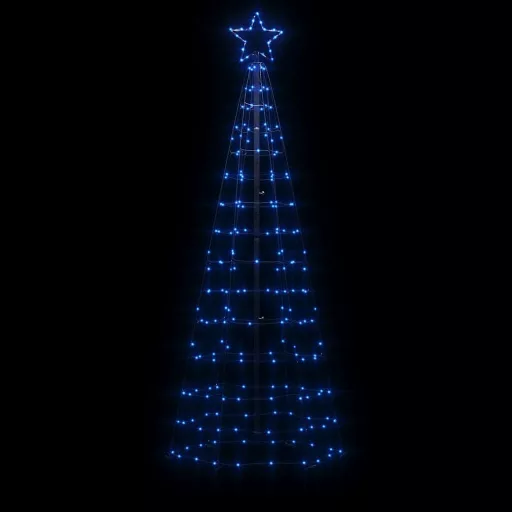 Kék LED karácsonyfa tüskékkel 220 LED 180 cm