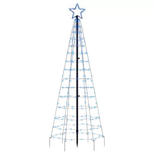 Kék LED karácsonyfa tüskékkel 220 LED 180 cm