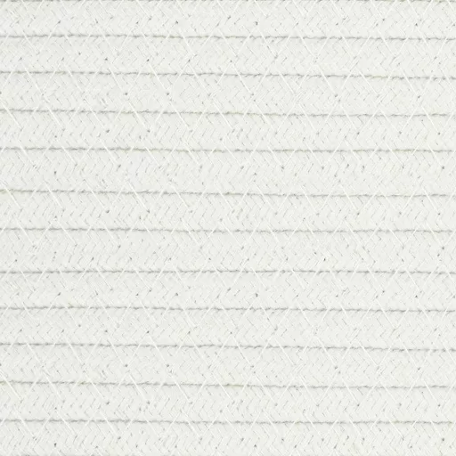 Fekete-fehér pamut tárolókosár Ø49 x 65 cm