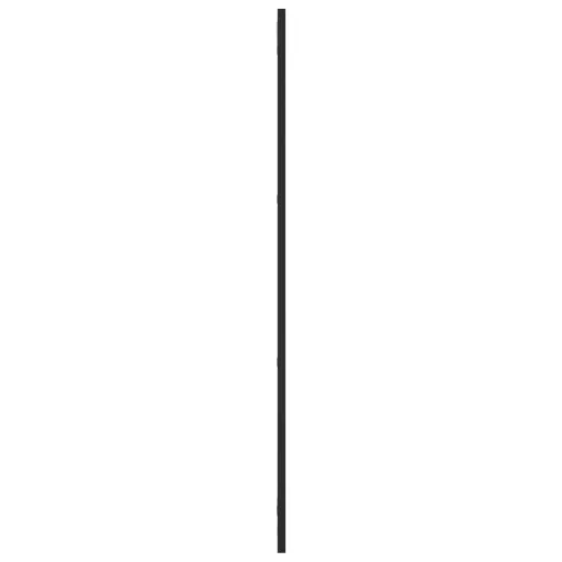 Fekete téglalap alakú vas fali tükör 30 x 100 cm