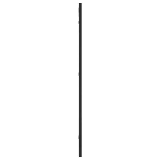 Fekete téglalap alakú vas fali tükör 40 x 80 cm