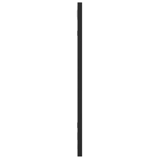 Fekete téglalap alakú vas fali tükör 20 x 50 cm