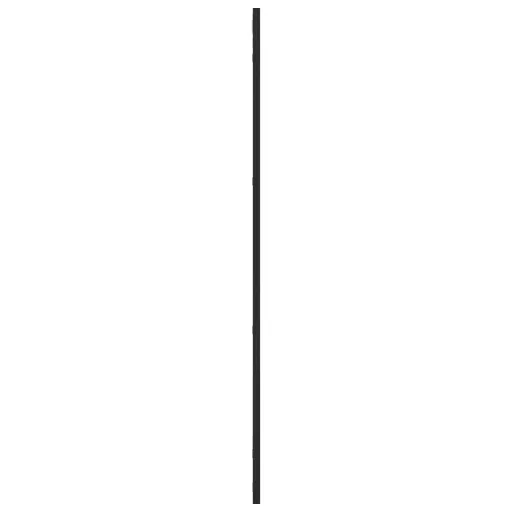 Fekete téglalap alakú vas fali tükör 50 x 100 cm