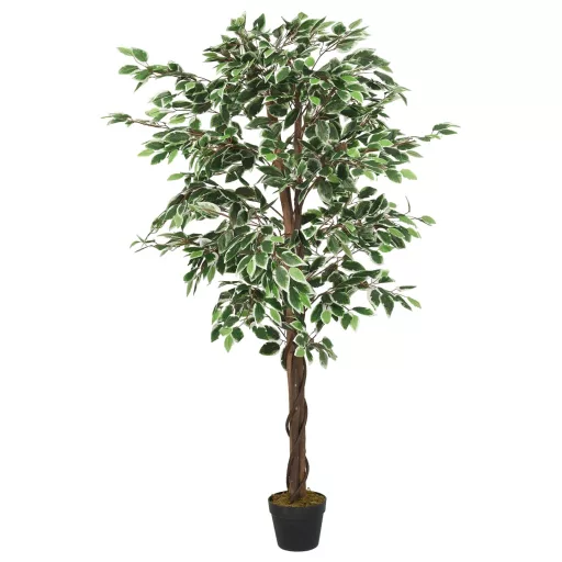 Zöld mű fikusz fa 378 levéllel 80 cm