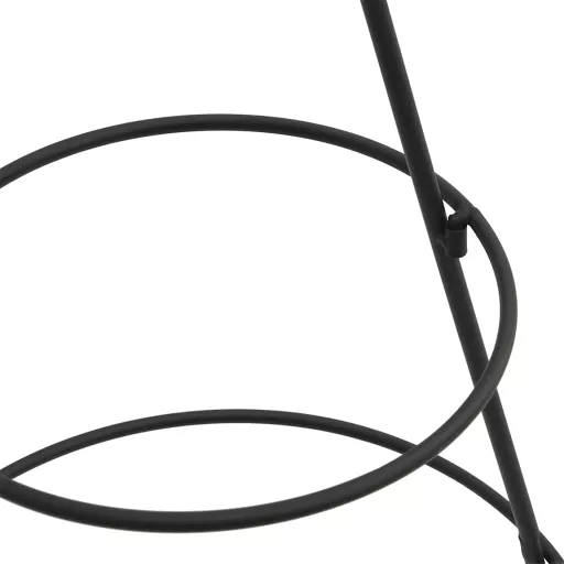 Fekete fém karácsonyfa dekorációhoz 60 cm