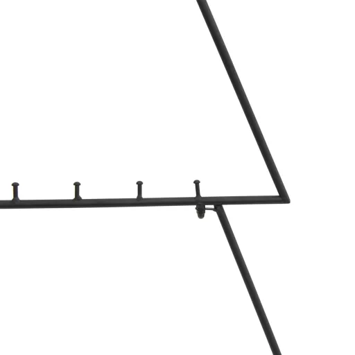 Fekete fém karácsonyfa dekorációhoz 90 cm