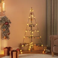 Fekete fém karácsonyfa dekorációhoz 140 cm