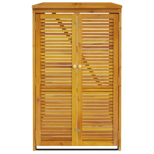 Tömör akácfa kukatároló fészer 70 x 89 x 117 cm