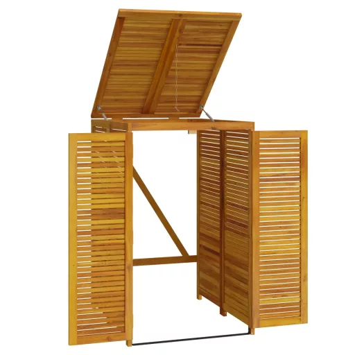 Tömör akácfa kukatároló fészer 70 x 89 x 117 cm