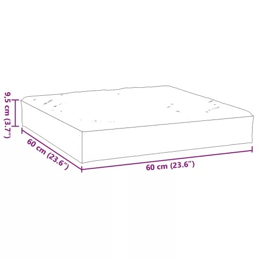 Zöld oxford szövet raklappárna 60x60x9,5 cm