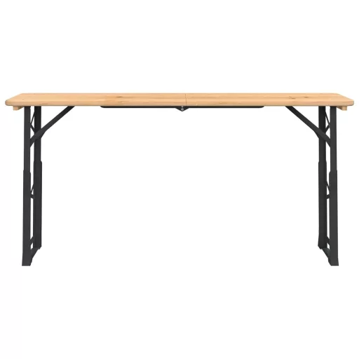 Tömör fenyőfa összecsukható sörözőasztal 170 x 50 x 75/105 cm