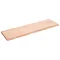 Világosbarna kezelt tömör tölgyfa fali polc 140 x 40 x (2-4) cm