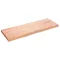 Világosbarna kezelt tömör tölgyfa fali polc 140 x 50 x (2-6) cm