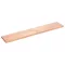 Világosbarna kezelt tömör tölgyfa fali polc 160 x 30 x (2-4) cm