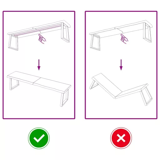Világosbarna kezelt tömör tölgyfa fali polc 160 x 30 x (2-4) cm