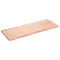 Világosbarna kezelt tömör tölgyfa fali polc 160 x 60 x (2-4) cm