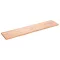 Világosbarna kezelt tömör tölgyfa fali polc 180 x 40 x (2-4) cm