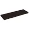 Sötétbarna kezelt tömör tölgyfa fali polc 120 x 40 x (2-6) cm