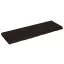 Sötétbarna kezelt tömör tölgyfa fali polc 120 x 40 x (2-6) cm