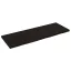 Sötétbarna kezelt tömör tölgyfa fali polc 140 x 50 x (2-4) cm