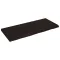 Sötétbarna kezelt tömör tölgyfa fali polc 140 x 60 x (2-6) cm