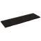 Sötétbarna kezelt tömör tölgyfa fali polc 160 x 50 x (2-4) cm